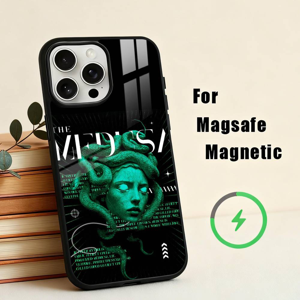 Medusa Greek Mythology Look At Me Phone Case For iPhone 17,16,15,14,13,12,Plus,Pro,Max for Magsafe Magnetic Wireless Charging