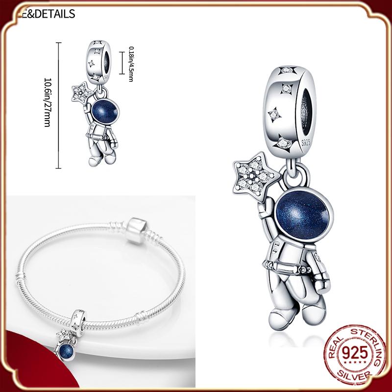 Подвески Plata De Ley S925, серебряный хамелеон, светящийся светлячок, самолет, чемодан, подходит для S925, оригинальные браслеты, кулон, ювелирные изделия своими руками