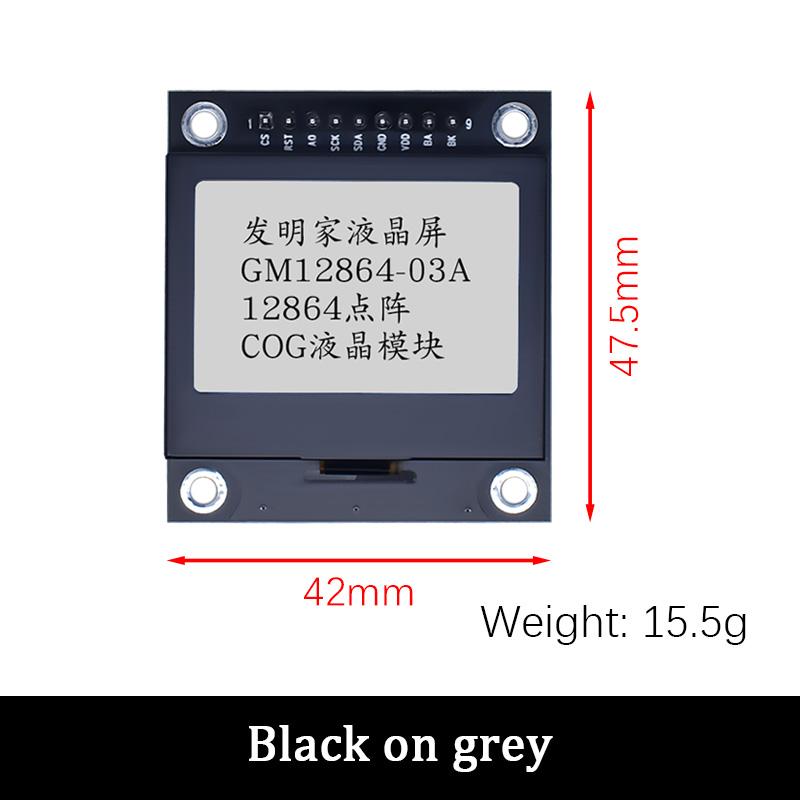 LIZAO LCD12864-03A 12864 LCD Дисплейный Модуль SPI Последовательный Порт Точечная Матрица с Металлической Железной Рамкой для Arduino DIY Проектов