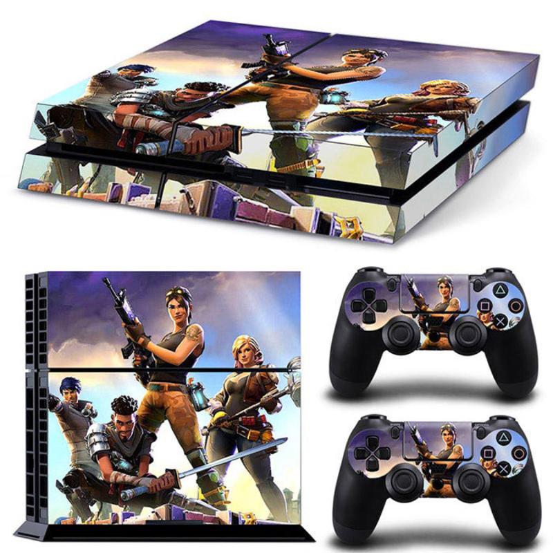 Наклейки для консоли Fortnite Activity, разработанные для PS4, Цветные наклейки в стиле аниме, разработанные для геймпада PlayStation 4, Пленка-скин на все тело, Для детей