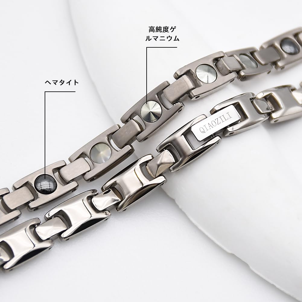 Germanium Magnetic Static Pure Lightweight and Comfortable Special Gift Rose Day Birthday Metal Allergy Friendly [QIAOZILI] Necklace, Necklace,