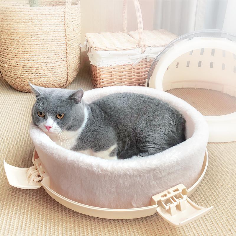 Сумка для кошек, космическая капсула для кошек, портативный портативный теплый переносной рюкзак с клеткой для кошек, принадлежности для рюкзака