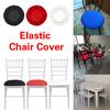 1 Pcs Simple Style Spandex Chair Seat Cover Stretch Chair Slipcover Kitchen Home Decor Removable