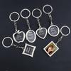 Heart Keychain Family Photo Frame Girl or Boyfriend Valentine's Day Gift Frame Souvenir Gifts Key Chain Jewelry Wedding Favors