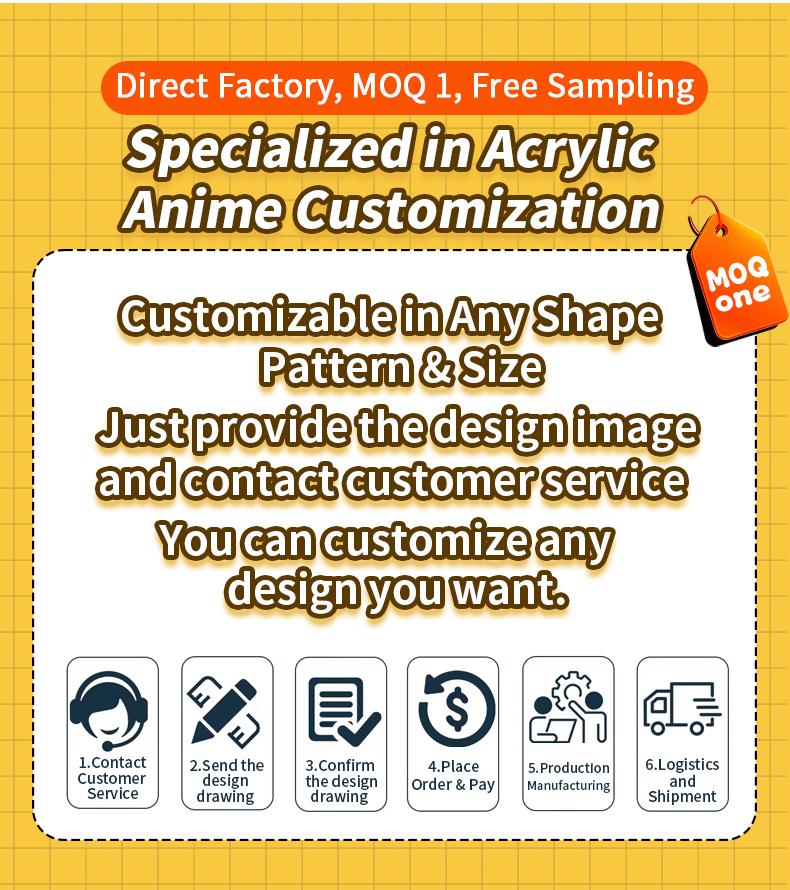Acrylic Cartoon Creative Night Light, in Stock & DIY Customizable with Your Own Design, Bedside/Desktop Lamp