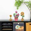 3D Пазл Сделай Сам Деревянный Цветок Деревянные Цветы для Поделок 3D DIY Деревянные Поделки Цветок для Взрослых и Молодежи