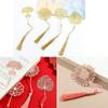 Sunflower Chinese Style Bookmark Hollow Tassel Pagination Mark Funny Book Markers School Supplies