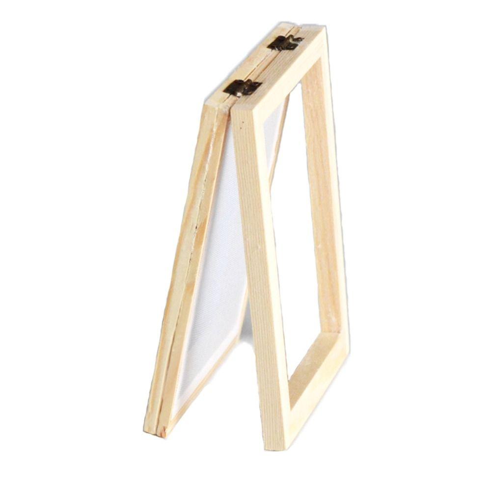 Craft Tool Learning Paper Making Mould Frame DIY Papermaking Wooden Mesh Mold Paper Making Screen