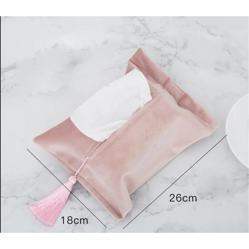 Набор коробок для салфеток из бархатной бумаги, ящик для хранения в машине, гостиной, столовой, сумка для хранения, кисточка, восточный стиль, без слов, чехол для салфеток