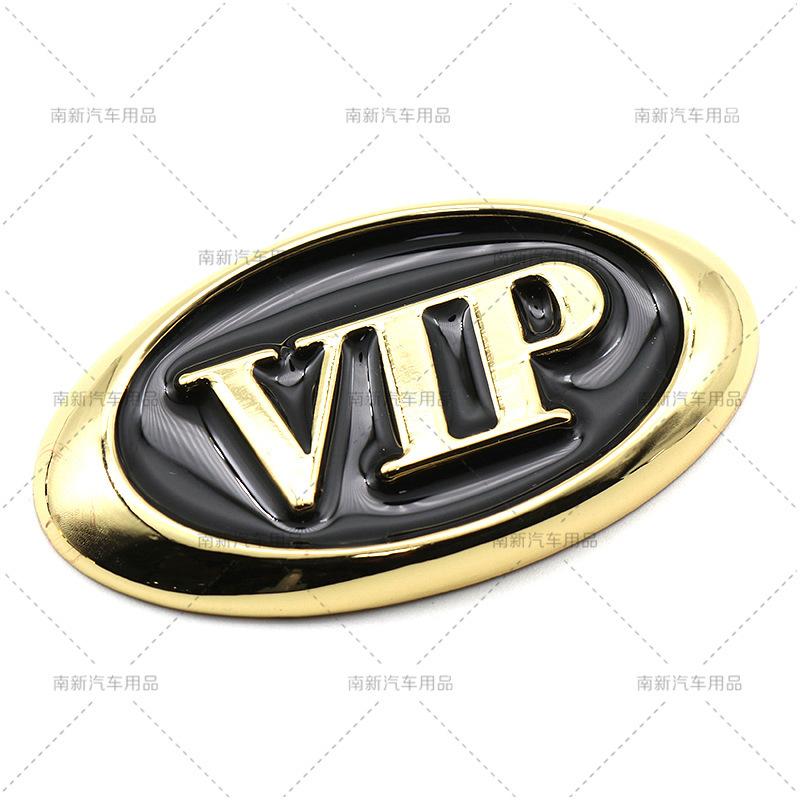 3D Металлический VIP JP Эмблема Универсальная для Бокового Крыла Автомобиля Персонализированная Креативная Защита от Царапин Модификация Значок