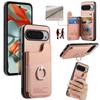 For Google Pixel 9 Pro XL/Google Pixel 10 Pro XL Case with Card Holder Kickstand Leather+TPU+PC Phone Cover