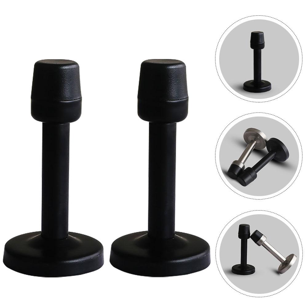 2 Pcs Stainless Steel Door Shield Handle Buffer Stopper Protective Protector Accessory Magnetic
