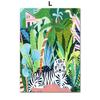 Girl Llamas Leopard Tiger Orange Vintage Tribe Posters And Prints Wall Art Canvas Painting Wall Pictures For Living Room Decor No Frame