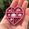Сердце Звезда Гайка Мини Подставка для украшений Разнообразие Ячеек Полка для кукольного домика Миниатюрная Полка для безделушек Игрушка