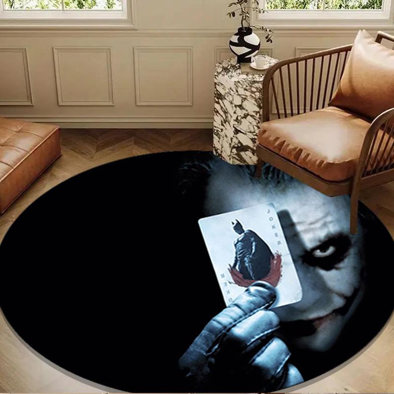 Abstract clown Pattern Round Rug for Livingroom,Bedroom, Palyroom, Chair Rug, Area rug, Circle Carpet, Large Size Fan Christmas gift