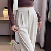 2024 Spring Women's High-Waist Wide-Leg Drape Suit Pants - Loose Casual Fit