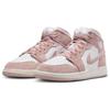 Air Jordan 1 Mid SE GS Legend Розовые детские кроссовки Белый парус FN7432-161