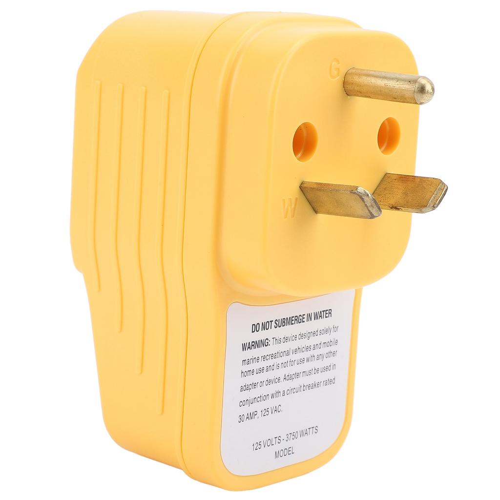 RV Surge Protector 30Amp Male to 30 Amp Female Adapter Circuit Analyzer with LED Indicator Light for Trailer AC125V