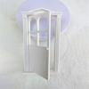 Retro Style 1/12 Scale Dollhouses Bathroom Classical Door Bathroom For DIY Room Decorations