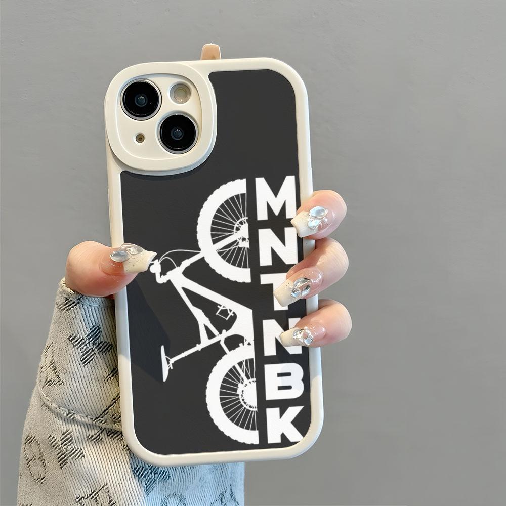 BIKE Cycling Art Phone Case New 2025 Lambskin Silicone For IPhone 16 15 14 11 12 13 Pro Max Mini X XR XS 8 Direct Selling Plus F