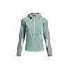 Terrain Reflective Design Hooded Half-Zip Long Sleeve Sweatshirt Women Sweatshirt Green 1374536-177