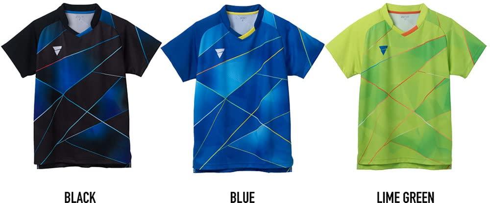 Victus Table Tennis Game Shirt JTTA Suitable for Official Blue 512211 V-GS260, Unisex, Approved, Matches, (5000), Large,
