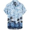 Hawaiian Style Short-sleeved Floral Shirt, Beach Short-slee