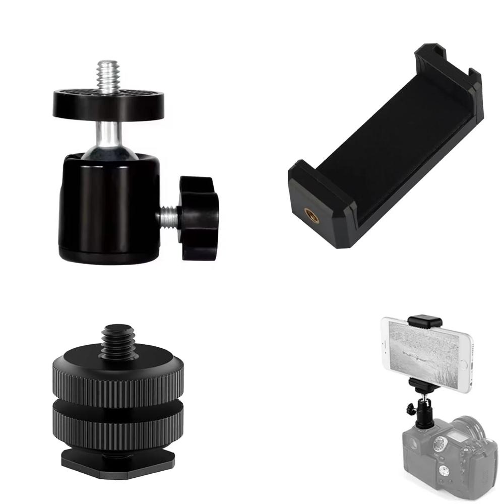 1/4" поворотный винт с шаровой головкой крепление для штатива 360° вращающееся основание адаптер для DSLR камер для GoPro Hero 12 11 10 9 Insta360 DJI Osmo