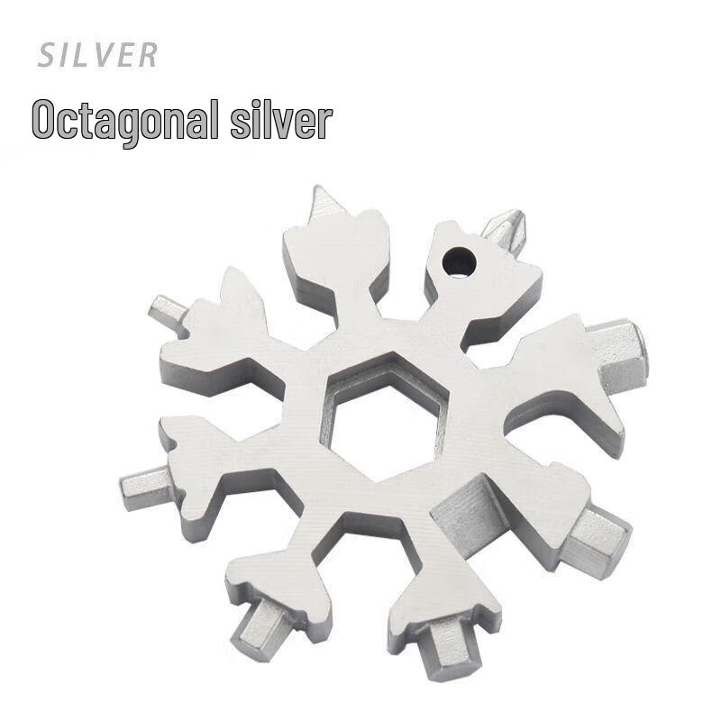 Portable 18-in-1 Snowflake Multi-tool Wrench
