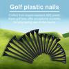 50 Pack Professional Golf Tees Plastic Black Golf Tees Tall Golf Tees Bulk Reduce Side Spin And Friction Golf Accessory