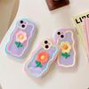 3D Flower Silicone Case for Apple 15 & Huawei Mate50 Pro - Macaron Spring & Summer Collection