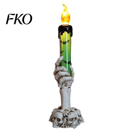 Secret Room Scary Decor Halloween LED Ghost Candle Light, Spooky Hand Lamp Party Atmosphere Tabletop Decor, Horror Light for Haunted House Dynamic