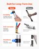 Solar Panel Cleaning Kit, 6.06 m, Water Fed Pole Kit with Cleaning Brush, Soap Dispenser, Extendable Aluminum Telescopic Pole, 180° Rotatable Brush