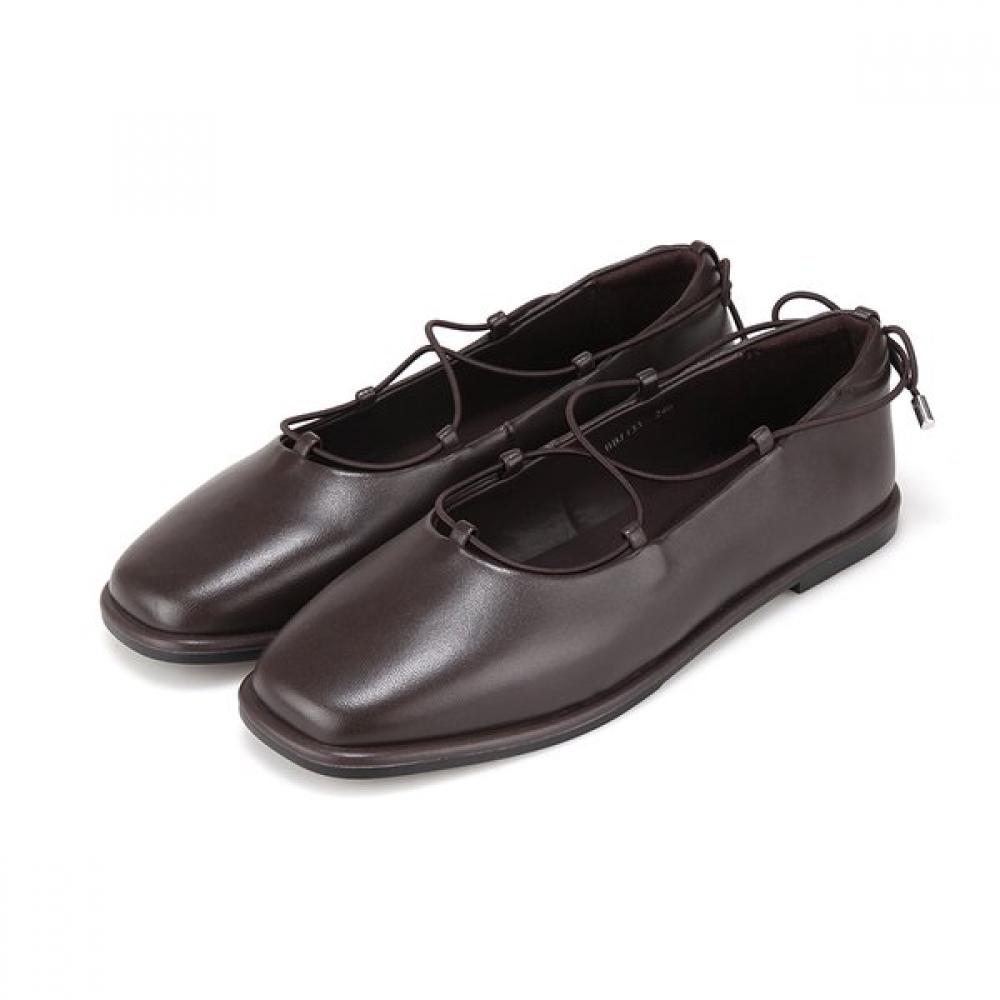 Barbara Leather Mary Jane Flats Black 1cm Bbj133bk