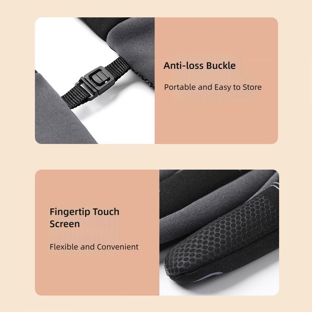 Windproof Warm Mittens Cold Resistance Full Finger Gloves Waterproof Gloves Autumn and Winter
