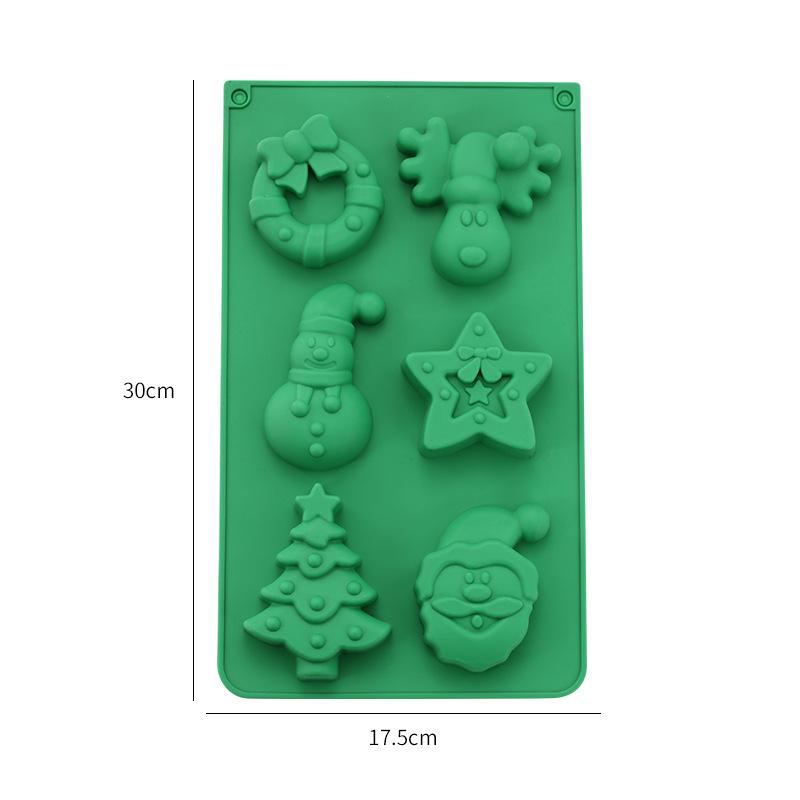 Christmas Mold Silicone Mold Christmas Tree Gingerbread Man Snowflake Christmas Mold Cookie Candy Mold