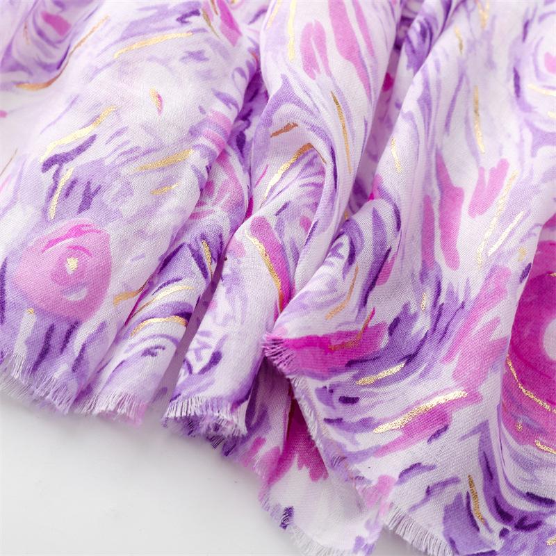 180*88cm Lightweight Scarves for Women Starry Sky Pattern Scarf Shawls Sunscreen Head Shawls Cotton Feeling Scarves and Wraps for Summer Shawl