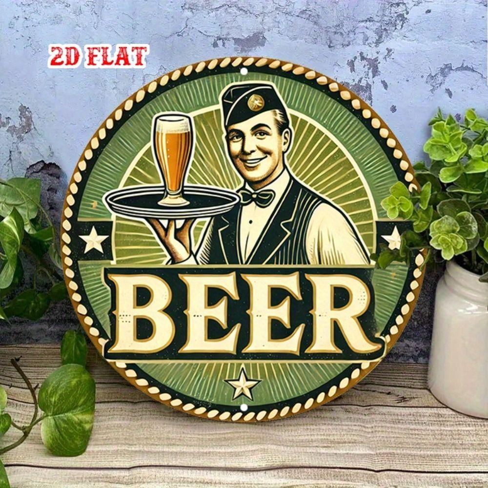 Металлическая табличка пиво Декор стены 20x30см