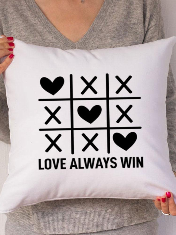Наволочка Rainbow Love Wins для новой пары, декор для спальни, наволочка Love Tic Tac Toe, подушки для свадебного подарка Love 45*45 см