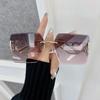 Цветные квадратные солнцезащитные очки женские мужские без оправы солнцезащитные очки женские мужские дизайнерский бренд унисекс для путешествий на открытом воздухе Oculos De Sol