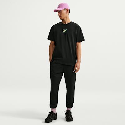 Nike T Shirts Men's Black Crew Neck Moderate