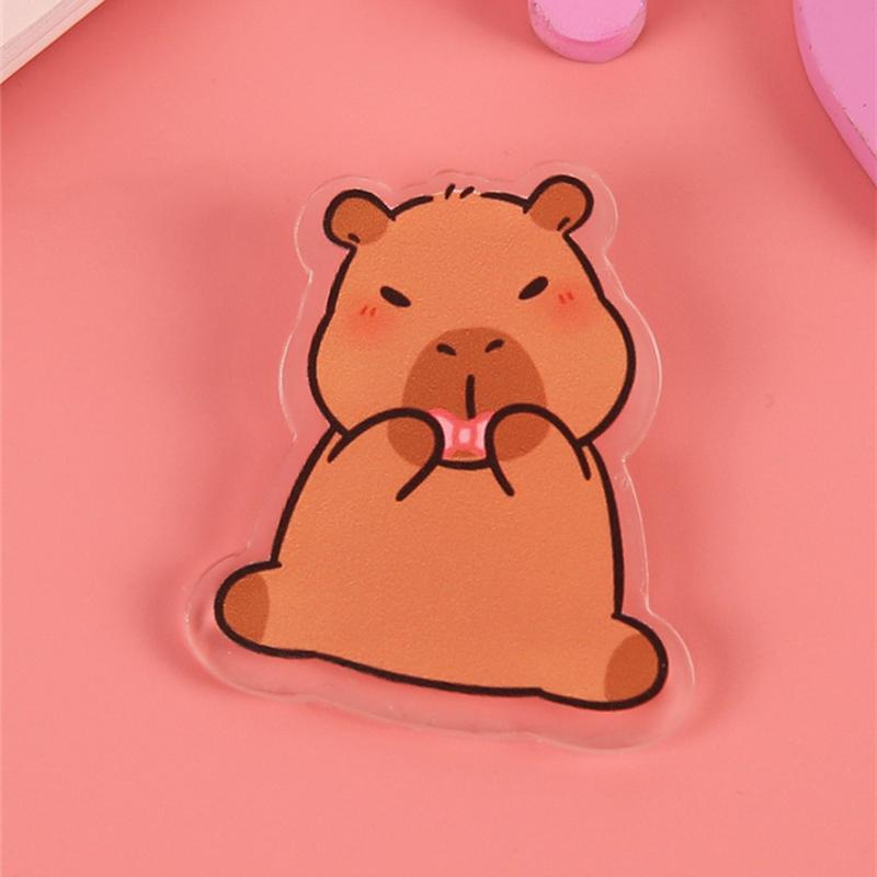 9 шт./компл. брошь капибара милый мультяшный значок в виде животного значки на сумку с изображением животных украшения для одежды для детей подарки для друзей