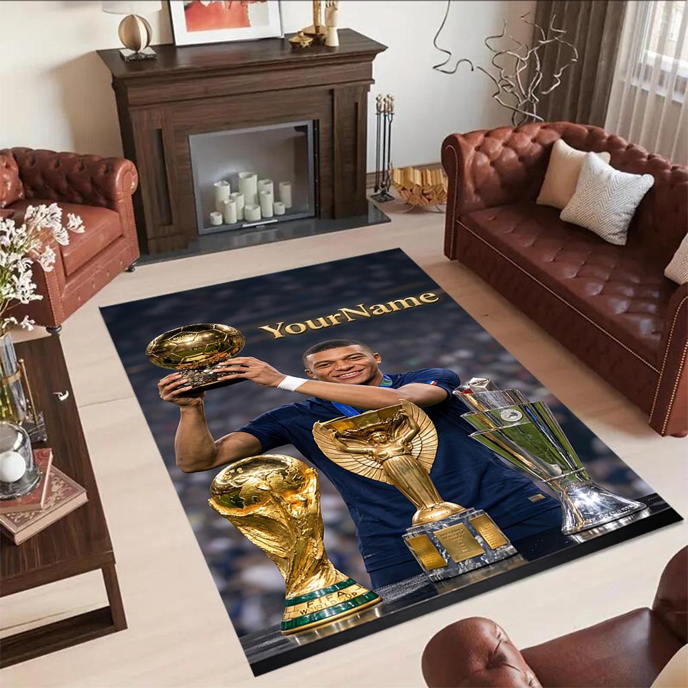 Star Player 1 Personalized Name Floor Mat Design for Foyer Outdoor Entryway Dormitory Antislip Carpet Anime Office Decor