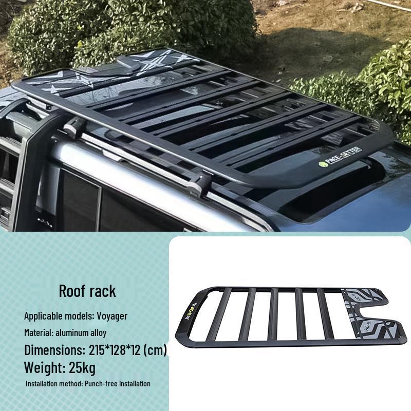 BYD Fangchengbao 5 Roof Rack: Aluminum Alloy Platform with Side Ladder and Storage Box for Camping & Off-Roading.