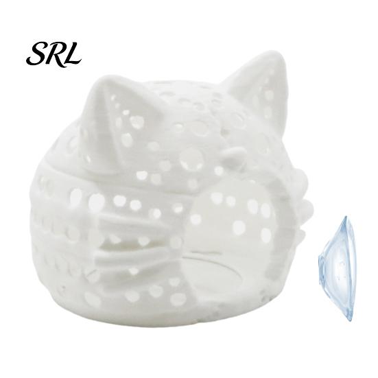 Shrimp Spawning Cave Aquarium Cave, Cat Head Fish Hideout with Suction Hollow Ornament Cup, Decorative for Betta Tanks Non-toxic Tank