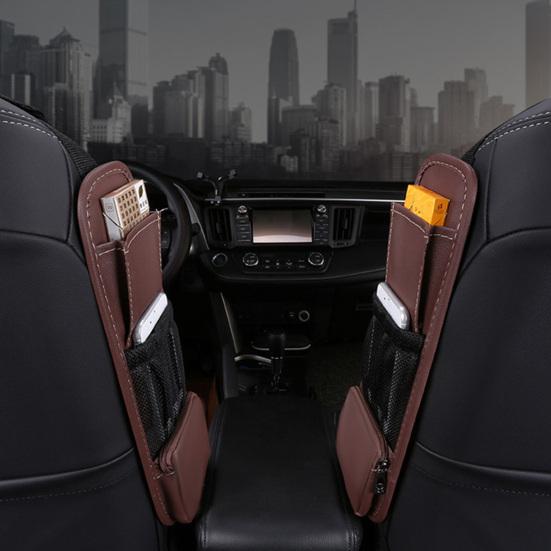 Автомобильная сумка для хранения, прочная, большая вместительность, простая в установке, автосиденье, боковое сиденье для напитков, телефон, подвесные аксессуары для интерьера