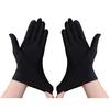 1 Pair Unsiex Winter Gloves Five Fingers Solid Color Elastic Anti Slip Sun Protection Breathable Soft Stage Performance Auction Ritual Girl Gloves