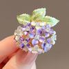 Sophisticated Flower Badge Sparkling Brooch Fashion Badge Alloy Texture for Fashion Women Seeking Unique Accessories