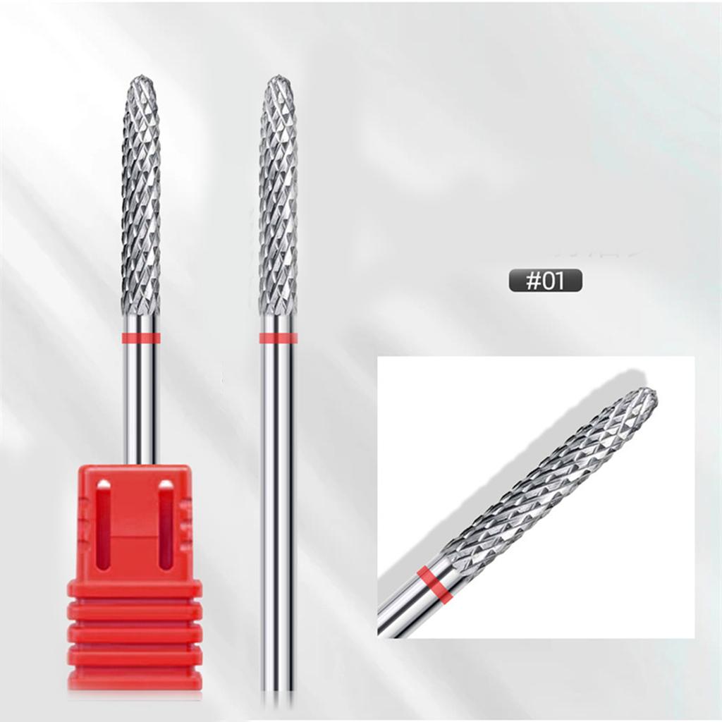 Nail Drill Bits Multifunctional Nail Art Bits Tungsten Steel Nail Drill Bits Milling Cutters Nails Art Tool for Manicure