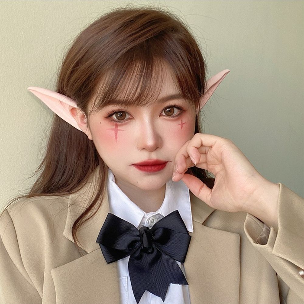 Unisex Role Play Photography Props Fairy Women Earrings False Ears Ear Cuff Jewelry Elf Ears